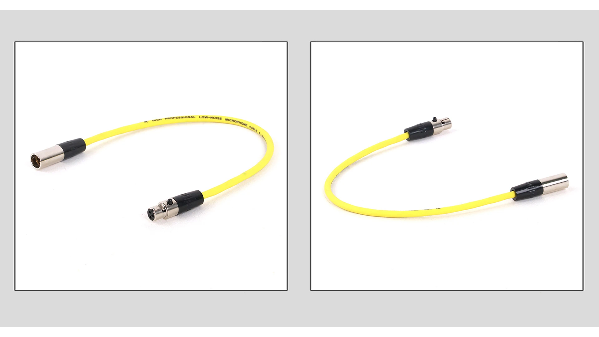 GuerGuo 1 Stück 3-poliger Mini-XLR-Stecker auf Mini-XLR-Buchse, mehrere Farben, Kabel für Pro-Ansteckmikrofon, 0,2 m–15 m – Detail 9