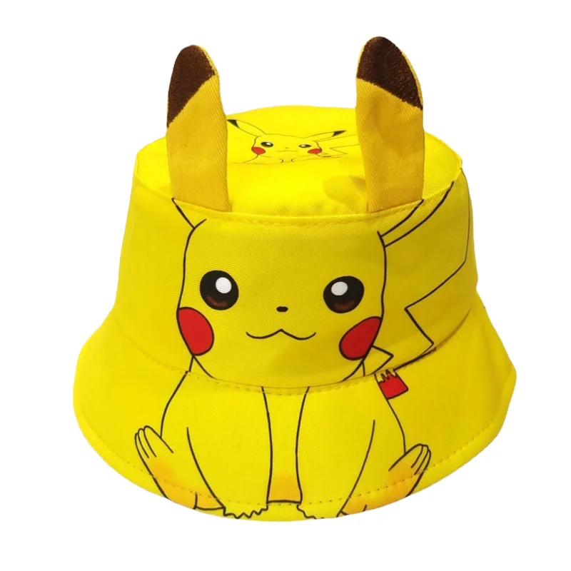 Pokémon Hat Pokemon Fashion Hip Hop Baseball Cap Anime Cartoon Cute Figure Pikachu Fisherman\'s Sun Hat Children Birthday Gift