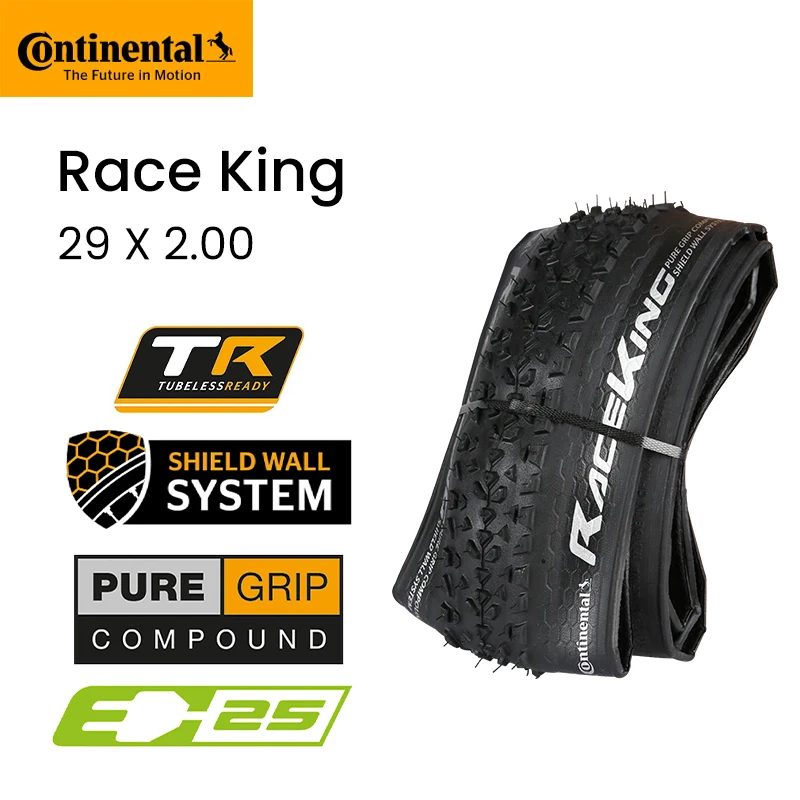 Continental Race King Tubeless Ready Tire Rim 26 27.5 29 2.0 2.2