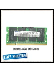 หน่วยความจำแล็ปท็อป4GB DDR2 PC2-6400 800MHz คอมพิวเตอร์โน้ตบุ๊ก RAM 4G 800 6400S SO-DIMM 200-Pin