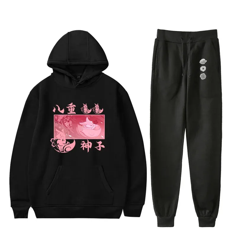 

2025 yiyi2025yiyi2022 New Arrival Yae Miko Fox 2D Print Merch Hoodie Harajuku Casual Funny Streetwears Pullover Suits