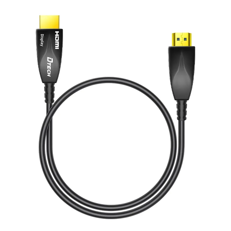 DTECH 15m HD Video Cable Hdmi Port 4K 60Hz HDMI Optical Cable With PVC Jacket for 4K HDTV Projector Monitor