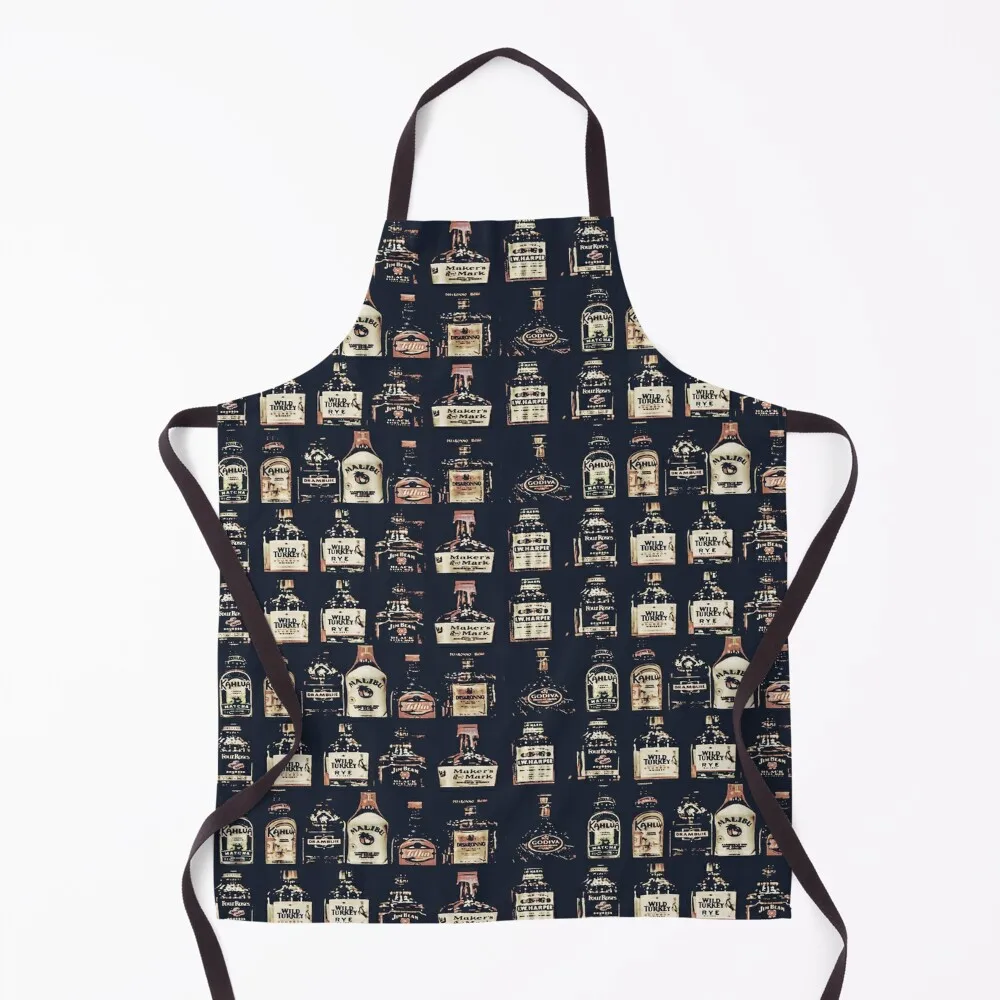 Alcoholic Drinks Pattern Apron Household Items Useful Kitchen New 2022 Year Apron