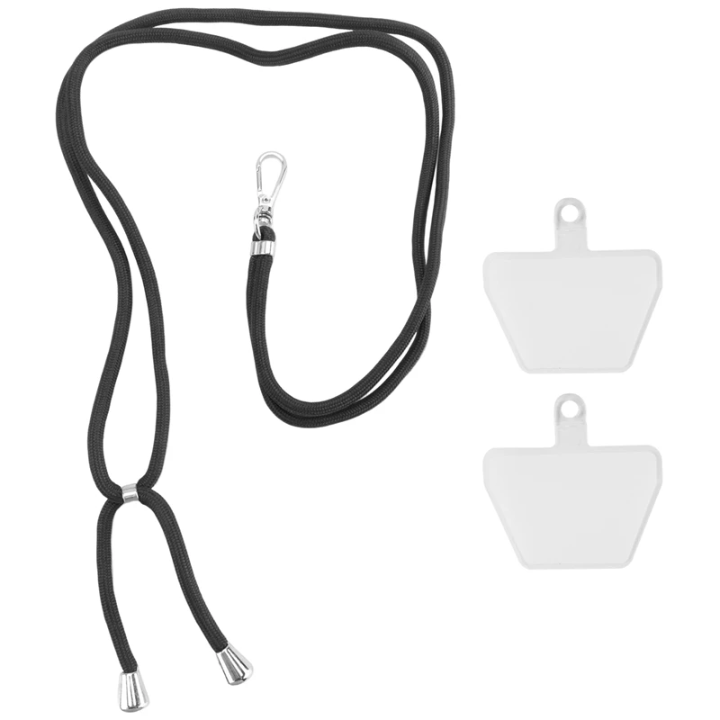 걸이식 휴대폰 랜야드 거치대, 2 개 투명 패치, 범용 휴대폰 랜야드