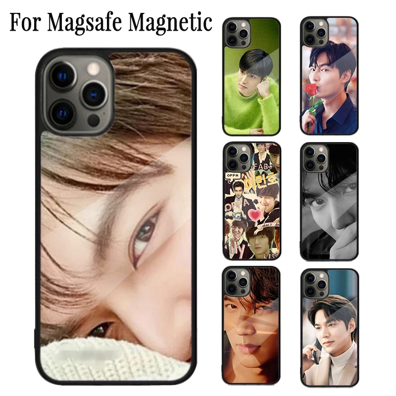 Korean Lee Min ho Magnetic Phone Case Coque For iPhone 16 15 14 Plus 13 12 Mini 11 Pro Max Magsafe Wireless Charging Cover