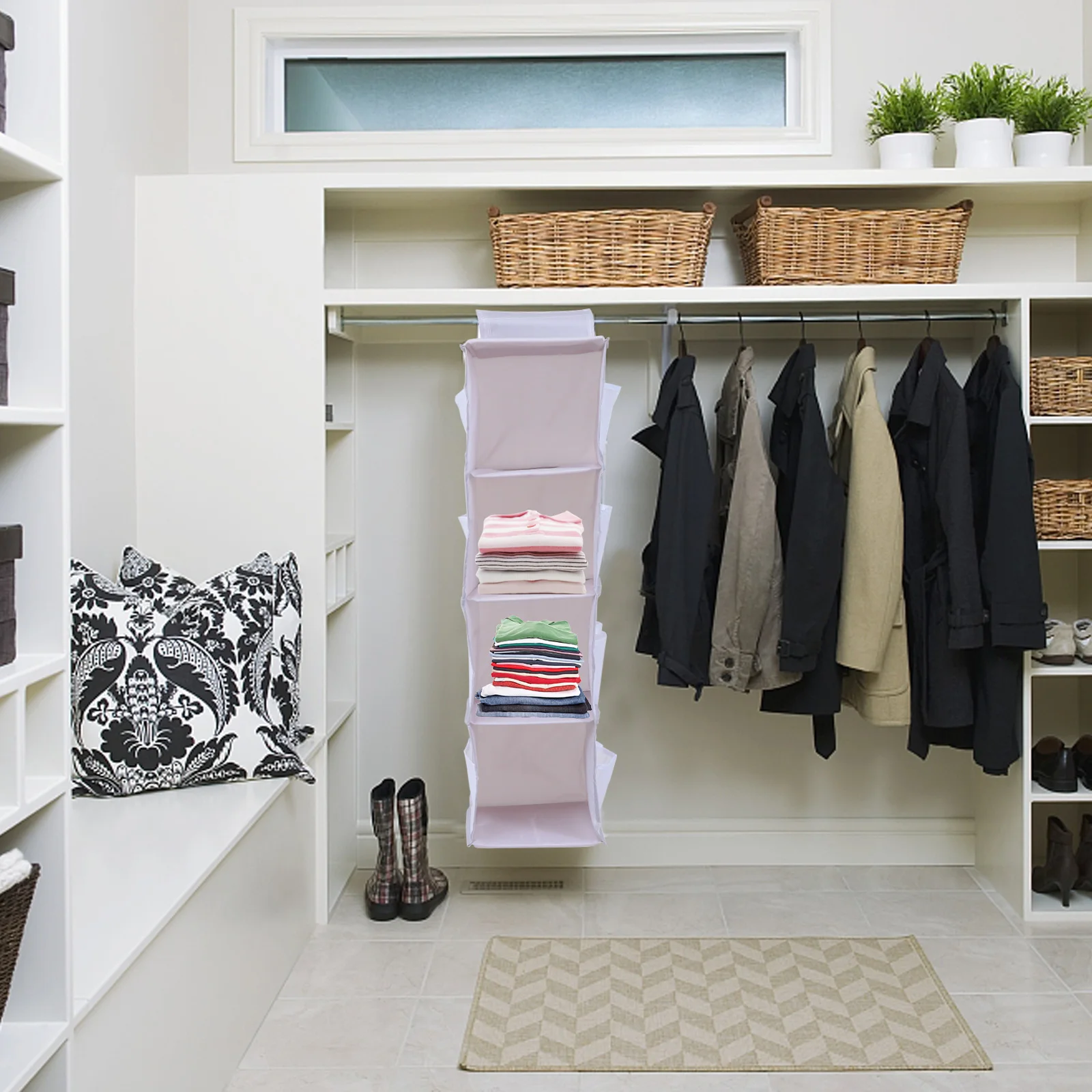 

Clothing Closet Lingerie Wardrobe Underwear Socks Organizer Bags Multi Layer Portable Simple Design Moisture Protection