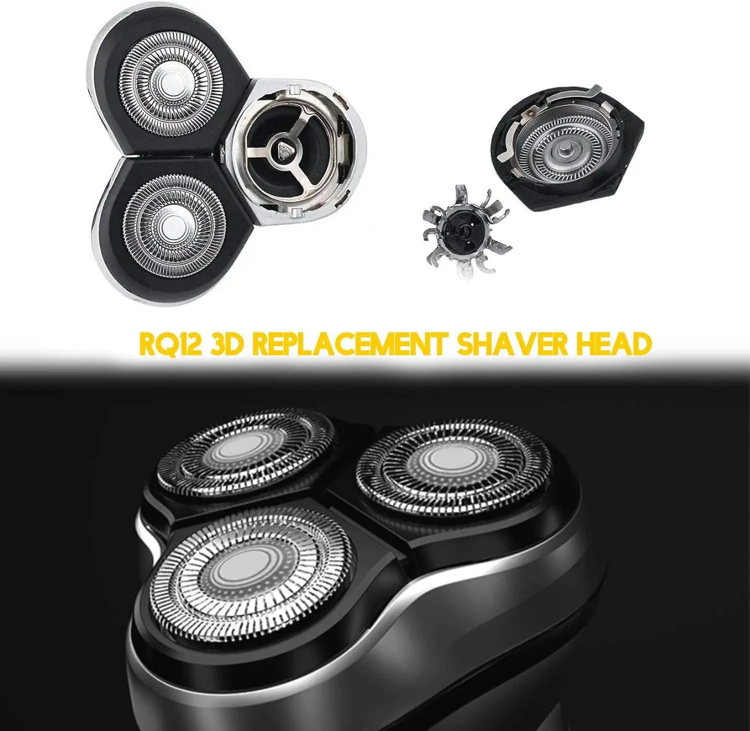 RQ12 Shaver Replacement Head for Philips Norelco SensoTouch 3D RQ1100,RQ1200,1260X,1280X,1290X,RQ1180,RQ1160X,RQ1150X