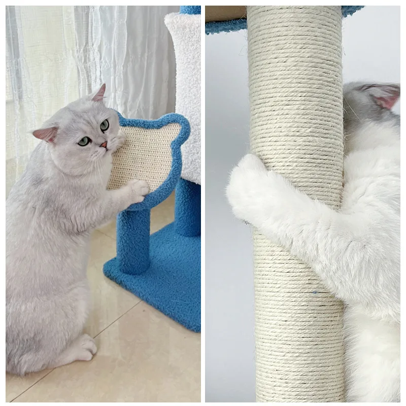 Árbol rascador extra grande para gatos: sisal, plataforma y salto - imagen 2