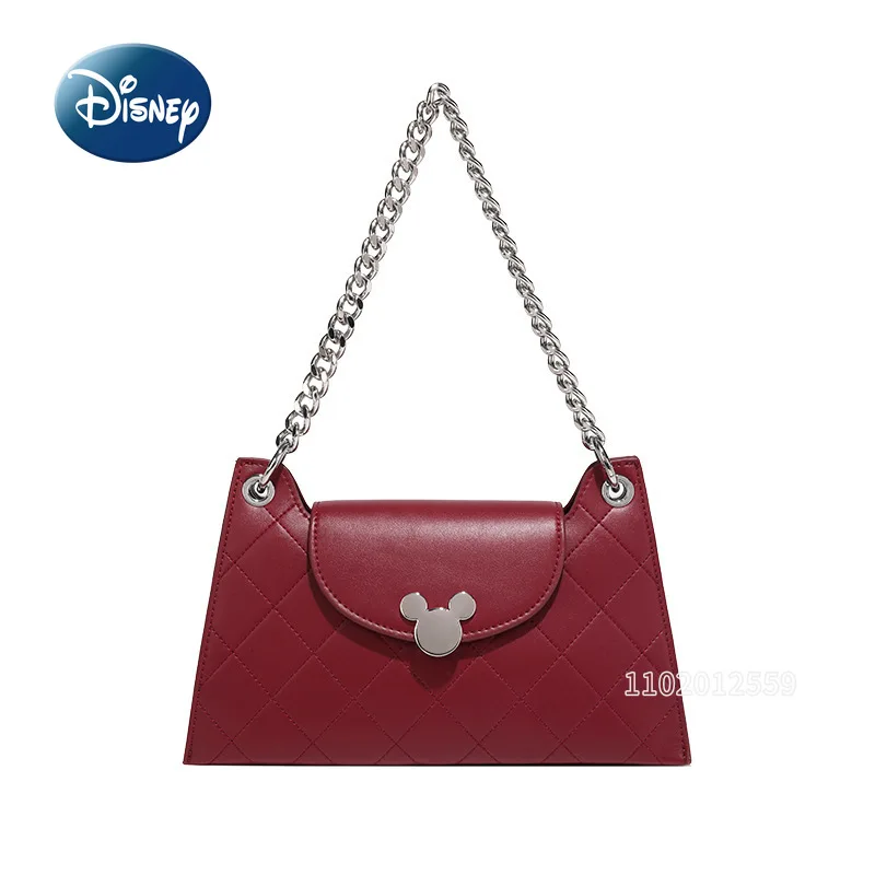 Disney Original New Women's Shoulder Bag Luxury Brand Casual Women's Shoulder Messenger Bag Fashion Trend Chain Handbag
