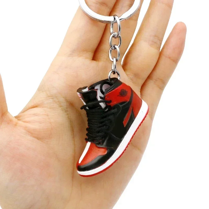 Basketball Shoes Keychain Sneakers Couple Souvenir Keyring Portable Keychain for School Bag Car Halloween Christmas Gifts