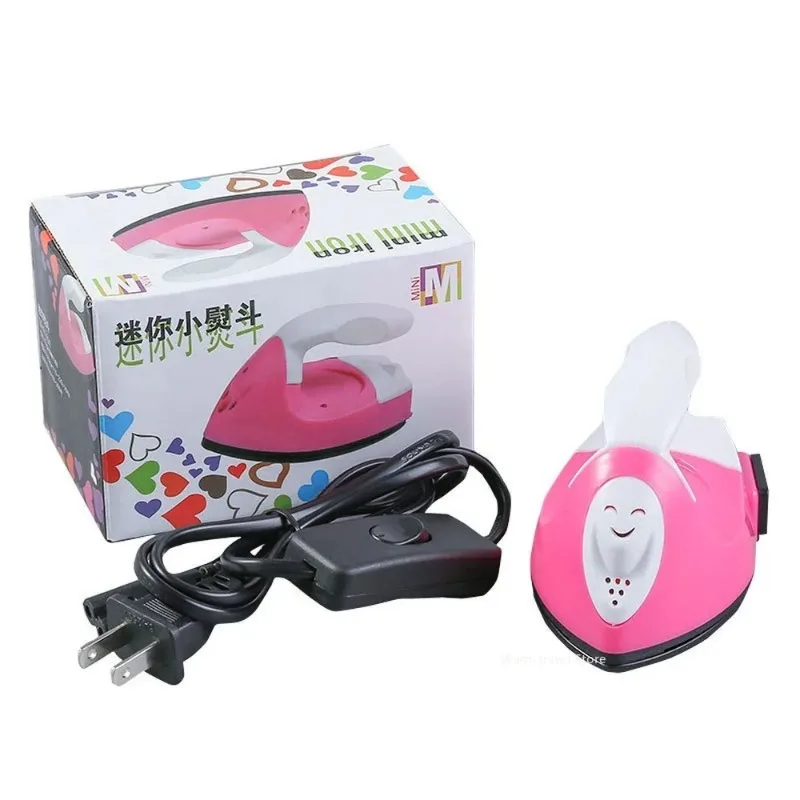 Mini Electric Iron Portable Travel Craft Clothing Sewing Pad Electric Protection Household Cover Iron Supplies L4G6