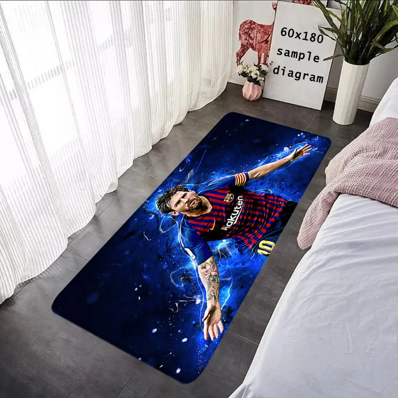 Living Room Rugs Foot Carpets Messi Entrance Doormat Kawaii Rug Floor Mats Carpet Anti Slip Bath Mat Home Kitchen Hallway Decor