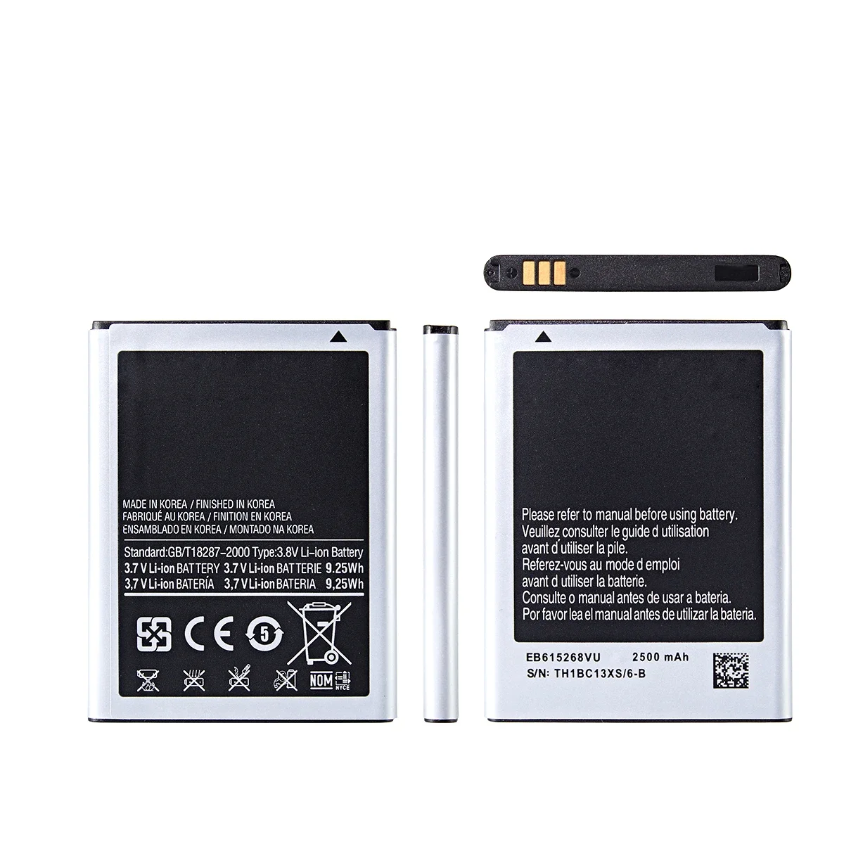 Brand New EB615268VU 2500mAh Battery For Samsung Galaxy Note 1 GT-N7000 I9220 N7005 I9228 I889 I717 T879 Mobile Phone