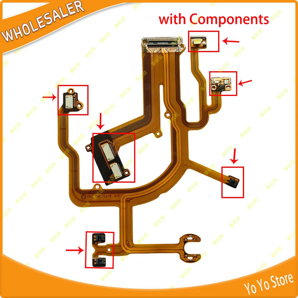 1PC for Canon G10 G11 G12 Base Line Rear Seat Lens Cable Strip Flex with Socket Components Camera Part