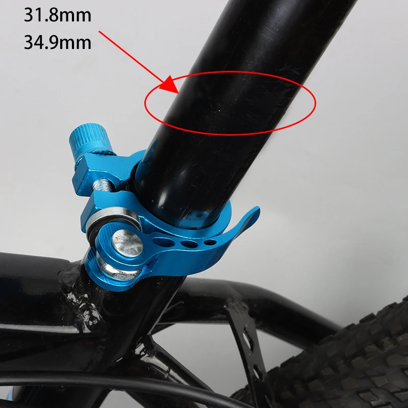 Bike Seat Post Clamp 31.8/34.9mm Quick Release Aluminum Alloy Bicycle Seatpost Saddle Lock Road MTB Cycling Accessories - view 4