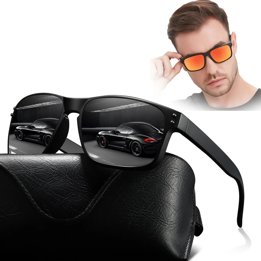 

Fashion Vintage Unisex Square Frame Sunglasses Men Women Fishing Driving Man Luxury Brand Designer Sun Glasses UV400 Eyewear