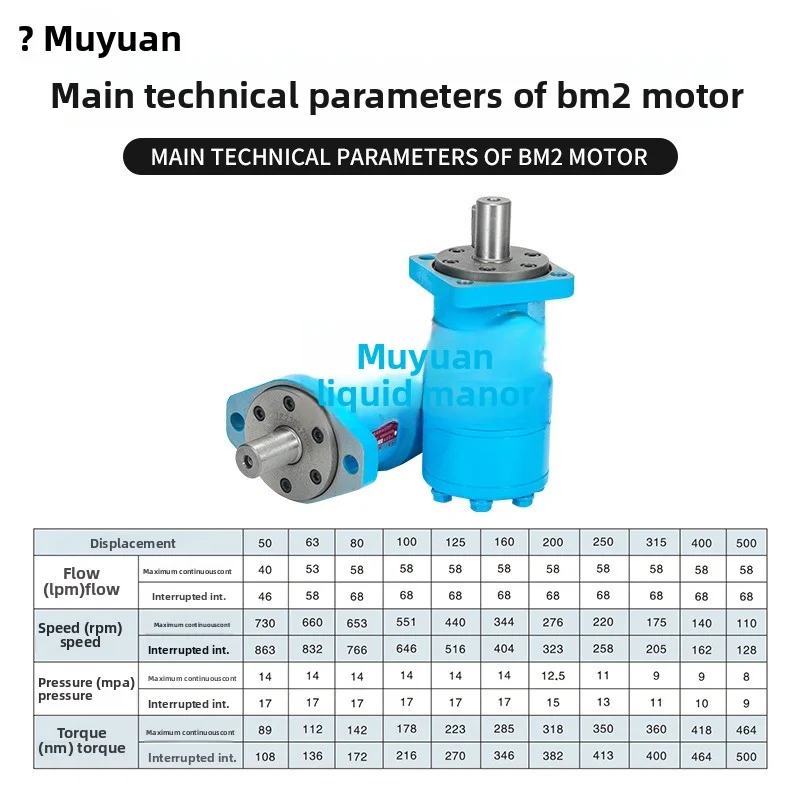 มอเตอร์ไฮดรอลิก BM2 BMR-50 80 100 125 200 250 315 400 แม่พิมพ์มอเตอร์น้ำมันไซคลอยด์