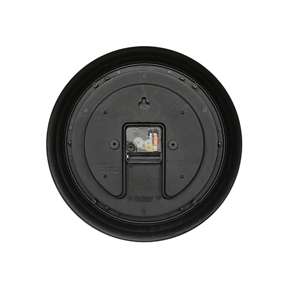 

1 pc 12-Inch Round Retro Wall Clock Non Ticking Decorative Classic Timepiece For Living Room Office Home Plastic Hang