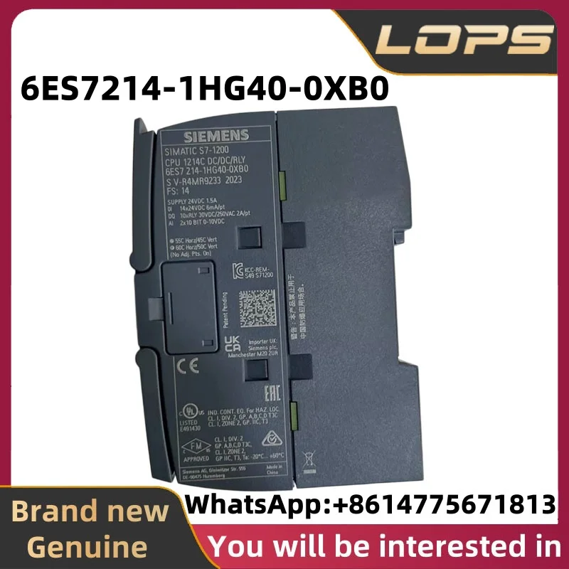 

6ES7214-1HG40-0XB0 New original SIEMENS module, large quantity in stock, welcome to consult