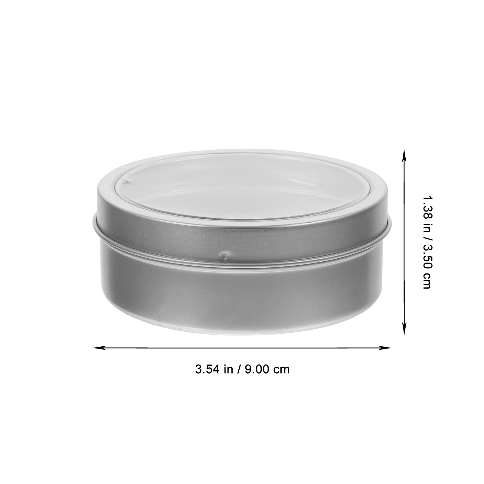 

Magnetic Tin Storage Box Food Containers Spice for Fridge Silver Rubber Tins Travel