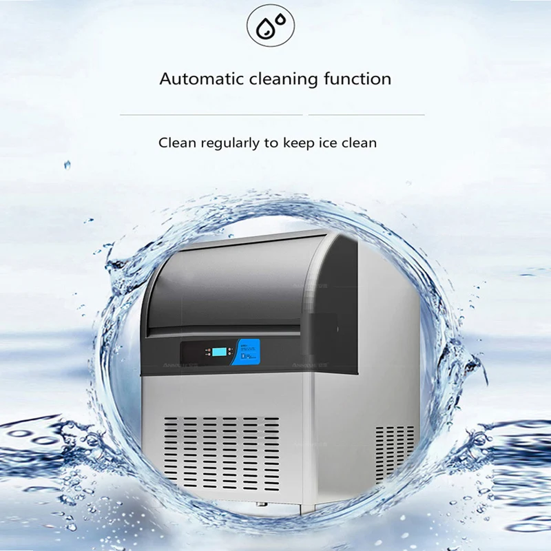 صانع الثلج التجاري صانع مكعبات الثلج المربعة الكهربائية 220 فولت مبيعات المصنع مباشرة آلة صنع الثلج