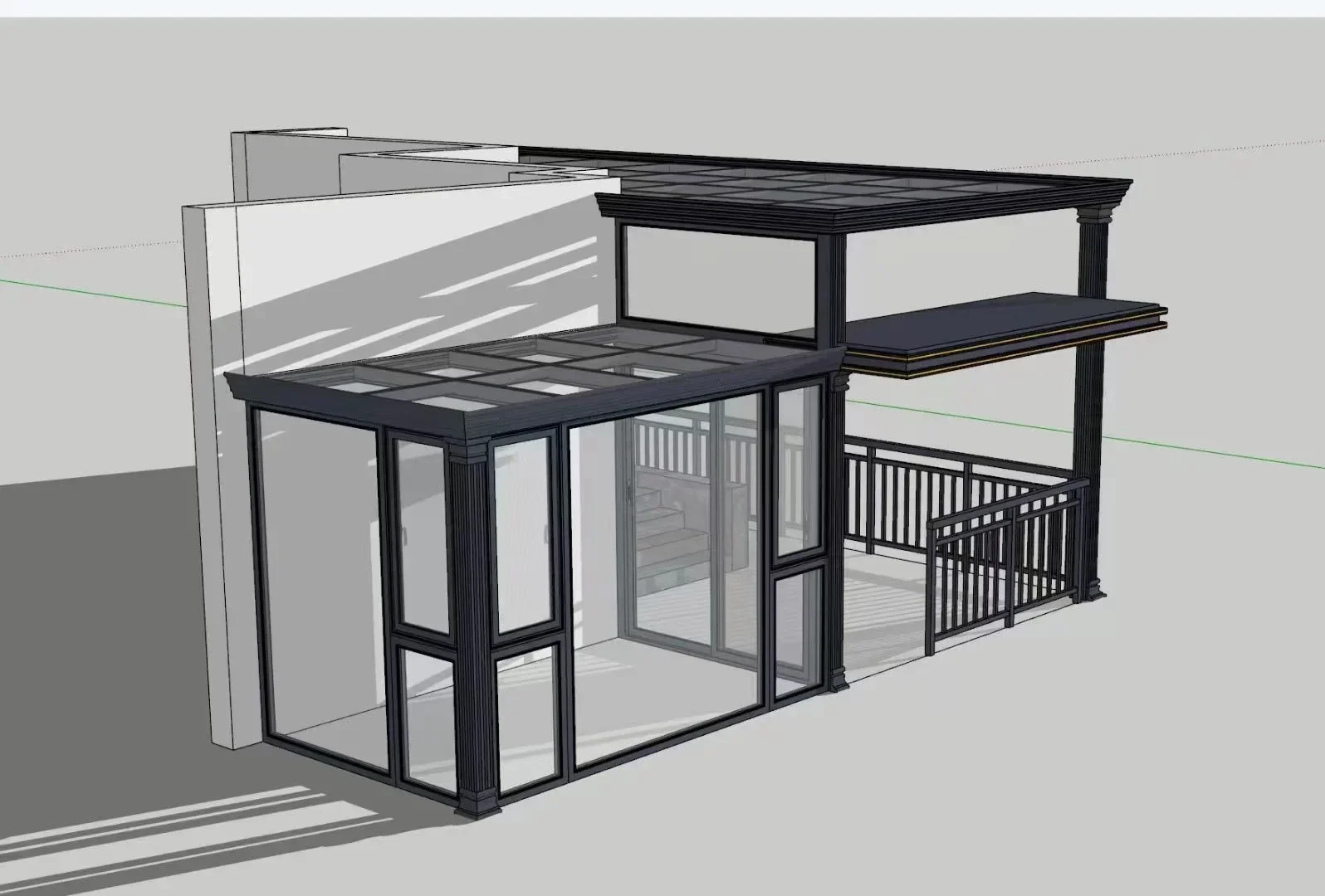 Custom Modern Insulated Glass House with Waterproof Wood Frame Triangle Roof Design for Outdoor Villas & Sunrooms Applications