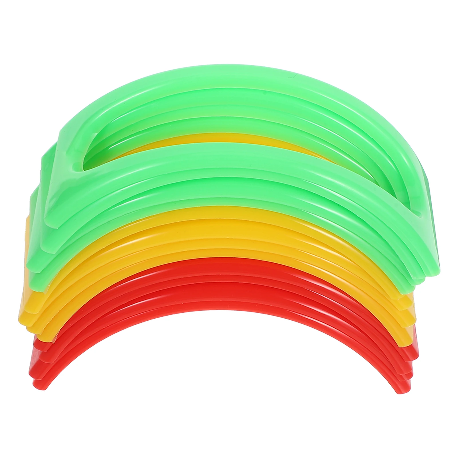 

12 PCS Tortilla Stand Cooling Rack Individual Plastic Taco Racks Restaurant Kitchen Gadget Set Mexican Pancake on Table