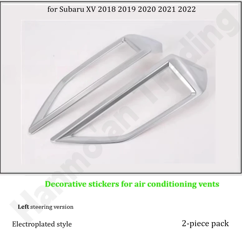 

for Subaru XV 2018~2022 Electroplating style exterior intelligent handle sticker/air conditioning vent frame/interior sticker