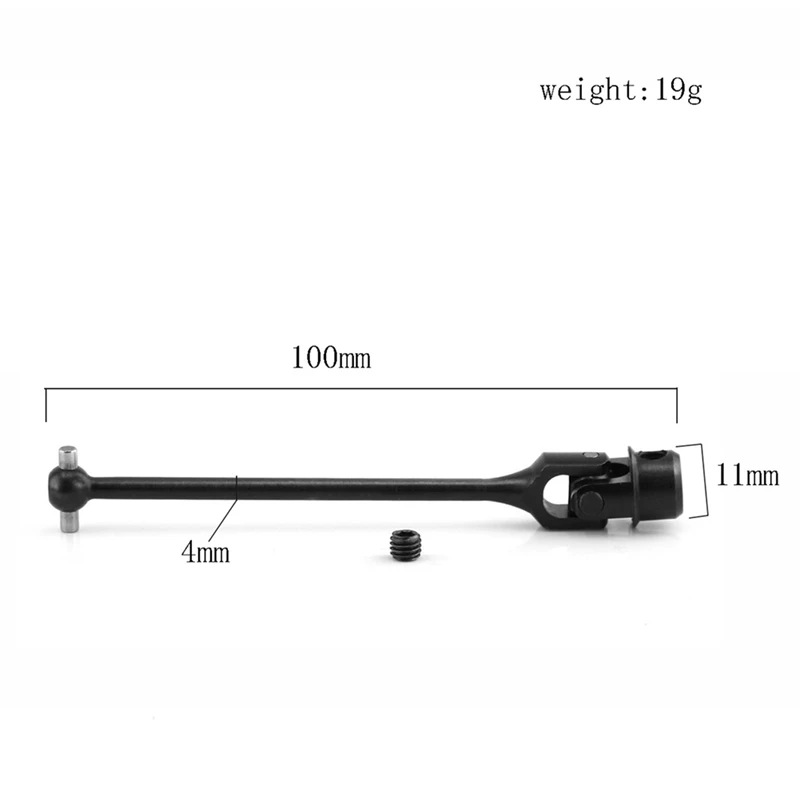 Albero di trasmissione CVD della trasmissione dell'asse anteriore Mteal aggiornato per le parti di aggiornamento di KYOSHO MA357 1/8 FOXX dell'automobile del cingolo USA-1