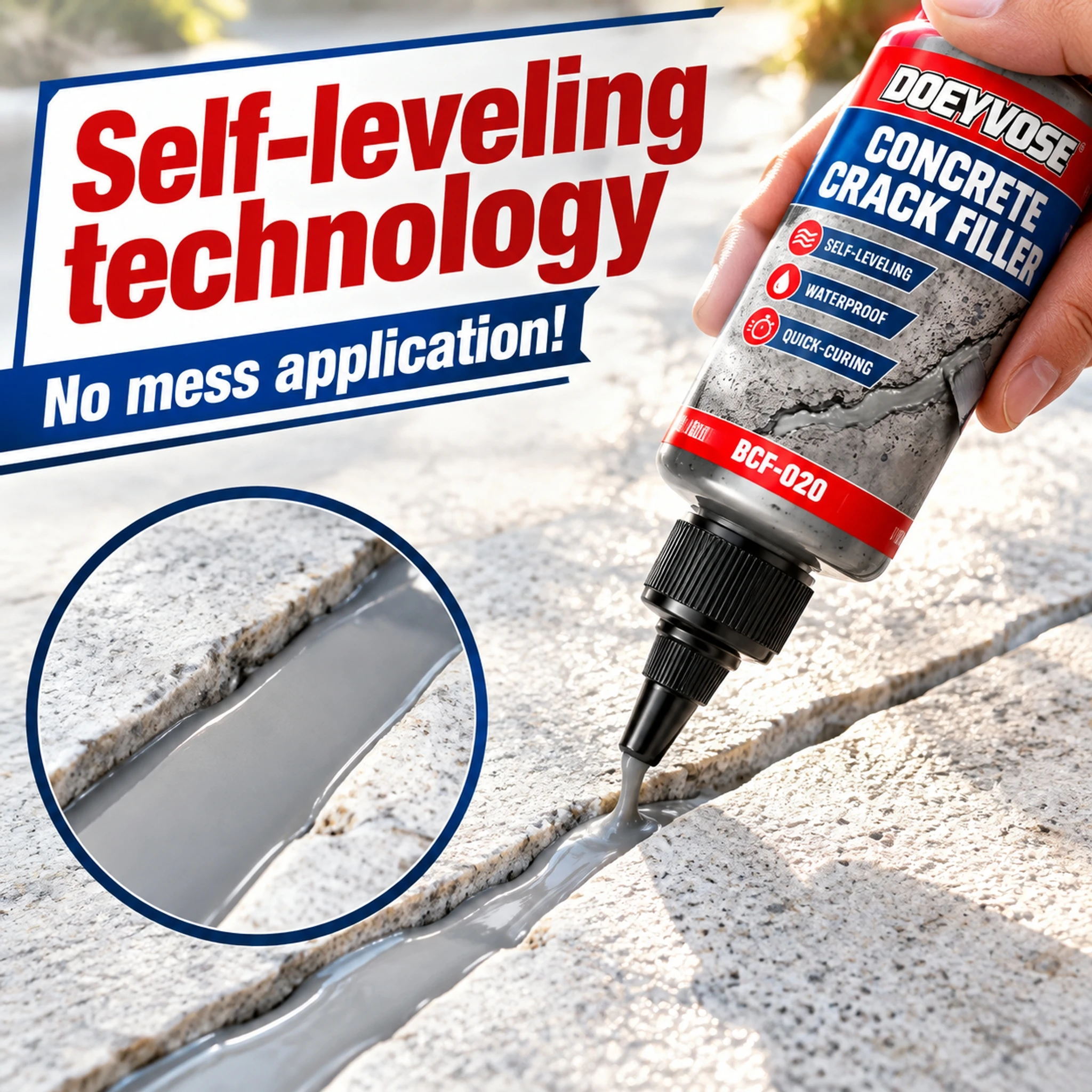 105g Bottle Water-based Potting Glue, Concrete Crack Filler Waterproof Sealant for Wall Floor Repair