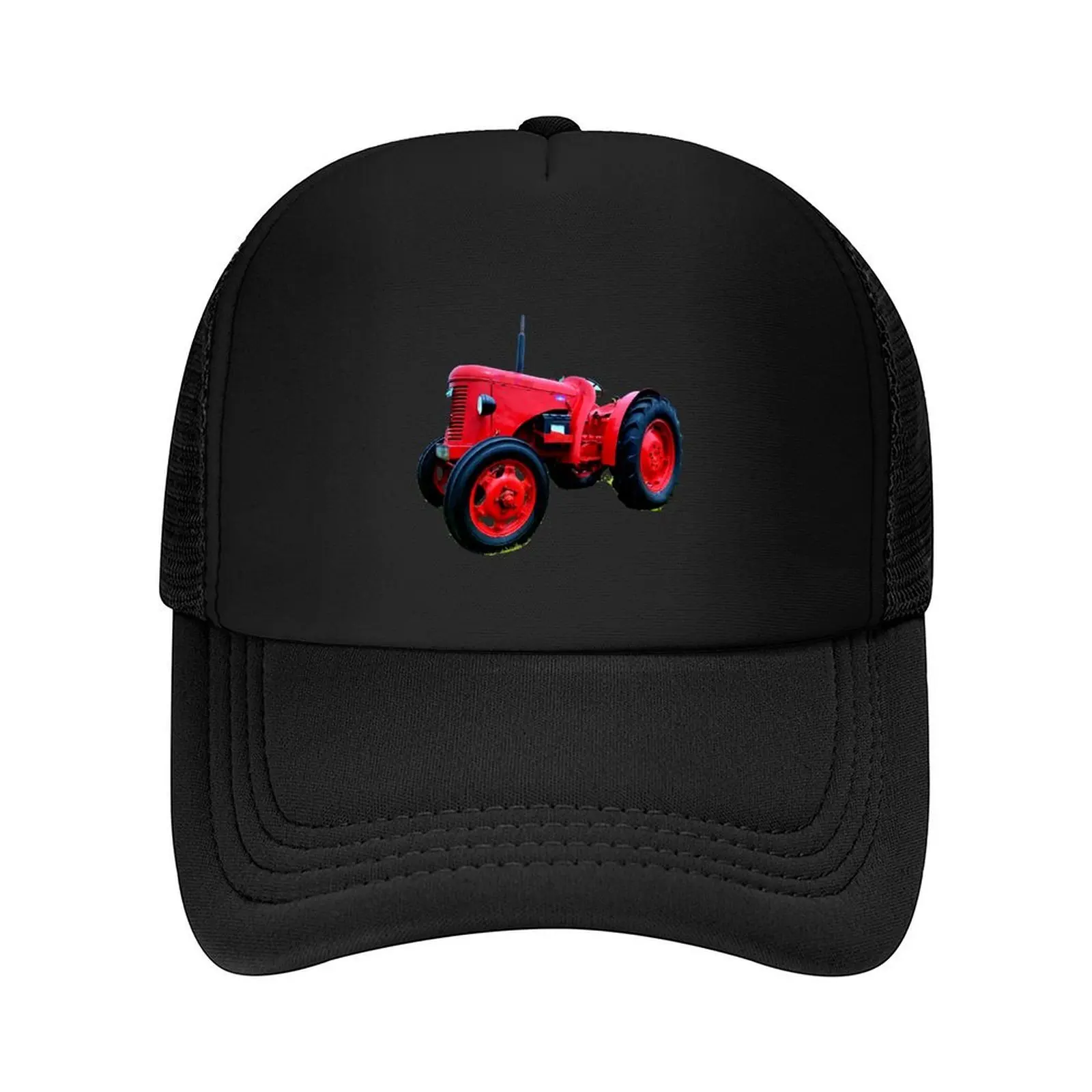 

Red Tractor Sticker Baseball Cap Golf Hat Fashion Beach Luxury Man Hat luxury caps Caps For Women Men's