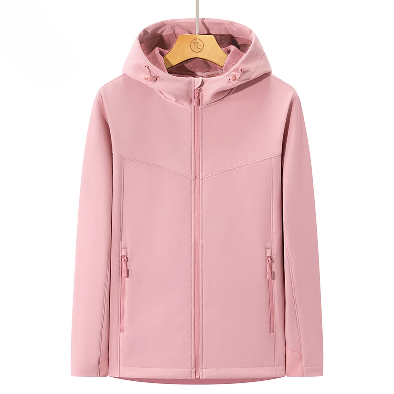 

Camping Hiking Hooded Coat Loose Sport Jacket Autumn New Casual Fashion Windbreaker Women Warm Outdoor Waterproof Outerwear Tops