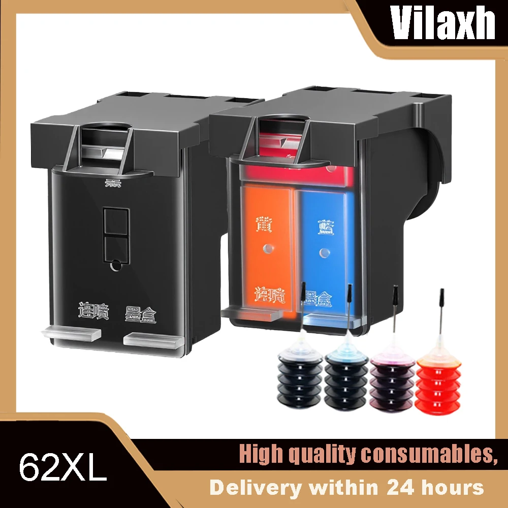 62XL Ink Cartridges Replacement For HP 62XL Compatible Envy 5540 5640 5642 5644 5646 7640 5660 7644 250 200 5740 5742 Printer