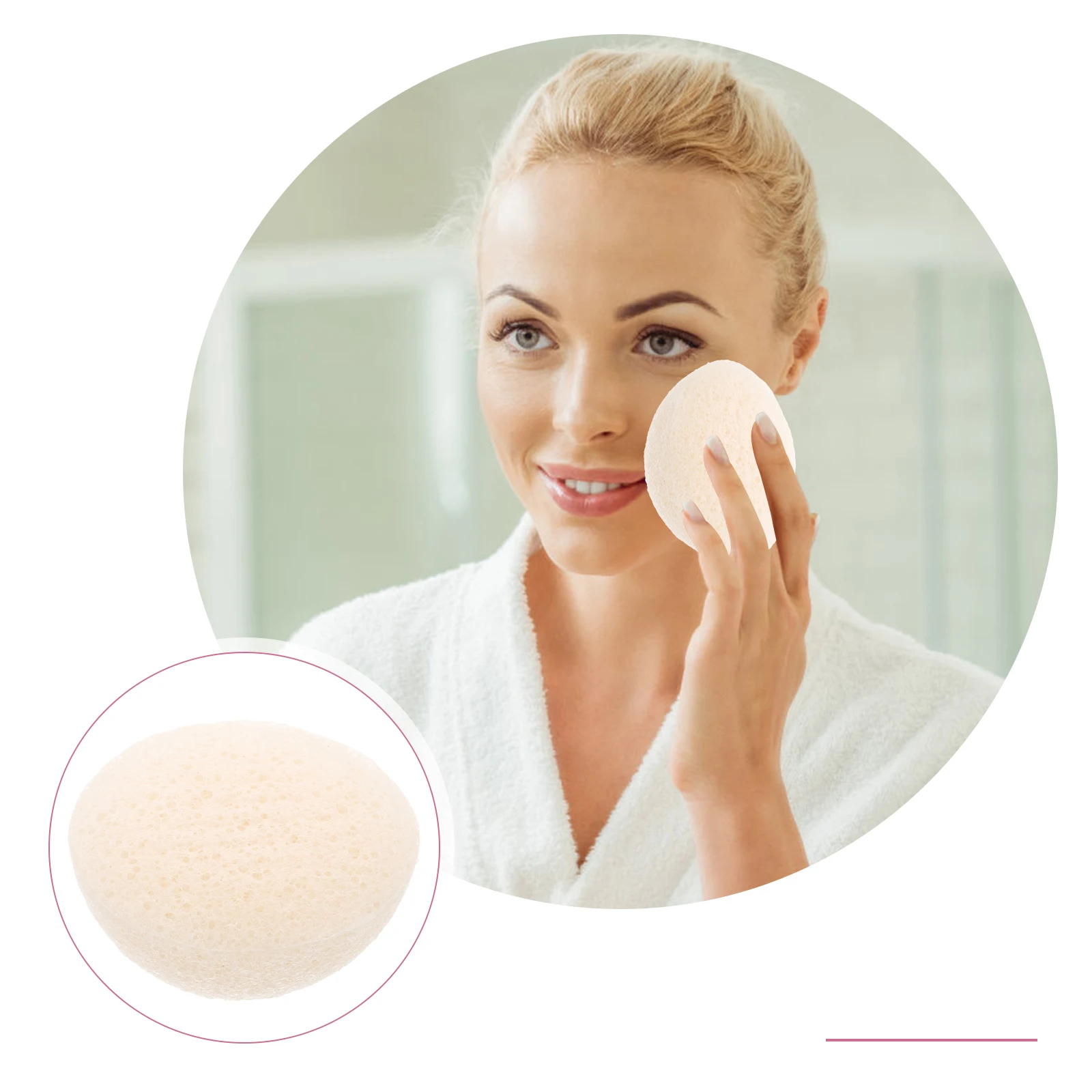 

Facial Sponge Pads Deep Cleansing Exfoliating Face Cleaning Makeup Remover Sponges Soft Sensitive Skin Daily Christmas
