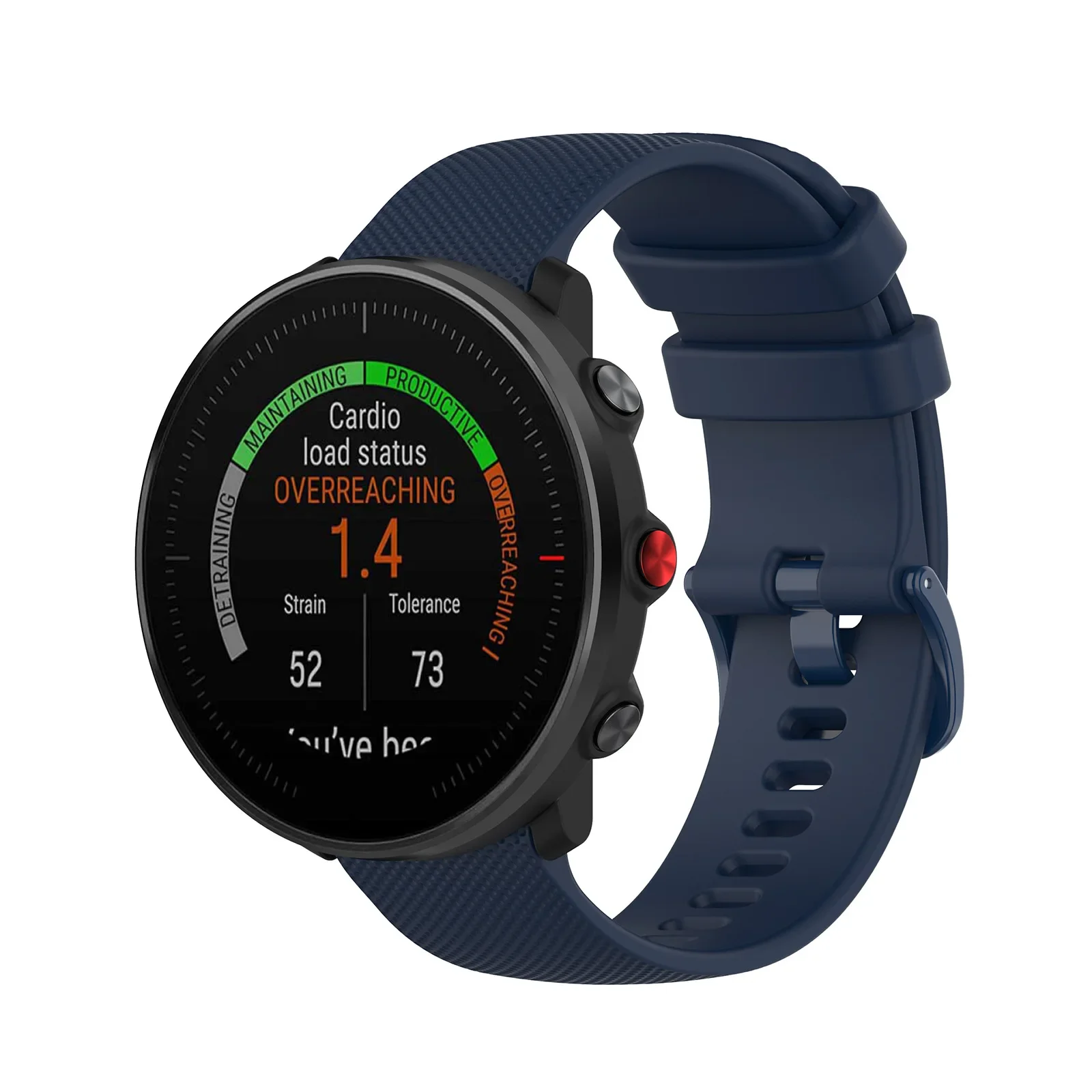 Silikon-Ersatzarmband für Polar Grit X Vantage M M2 Unite Ignite 2 Kompatibles Sportarmband Schwarz – Detail 25