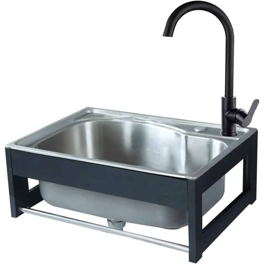 

Настенная кухонная мойка из нержавеющей стали с краном для коммерческого и коммерческого использования