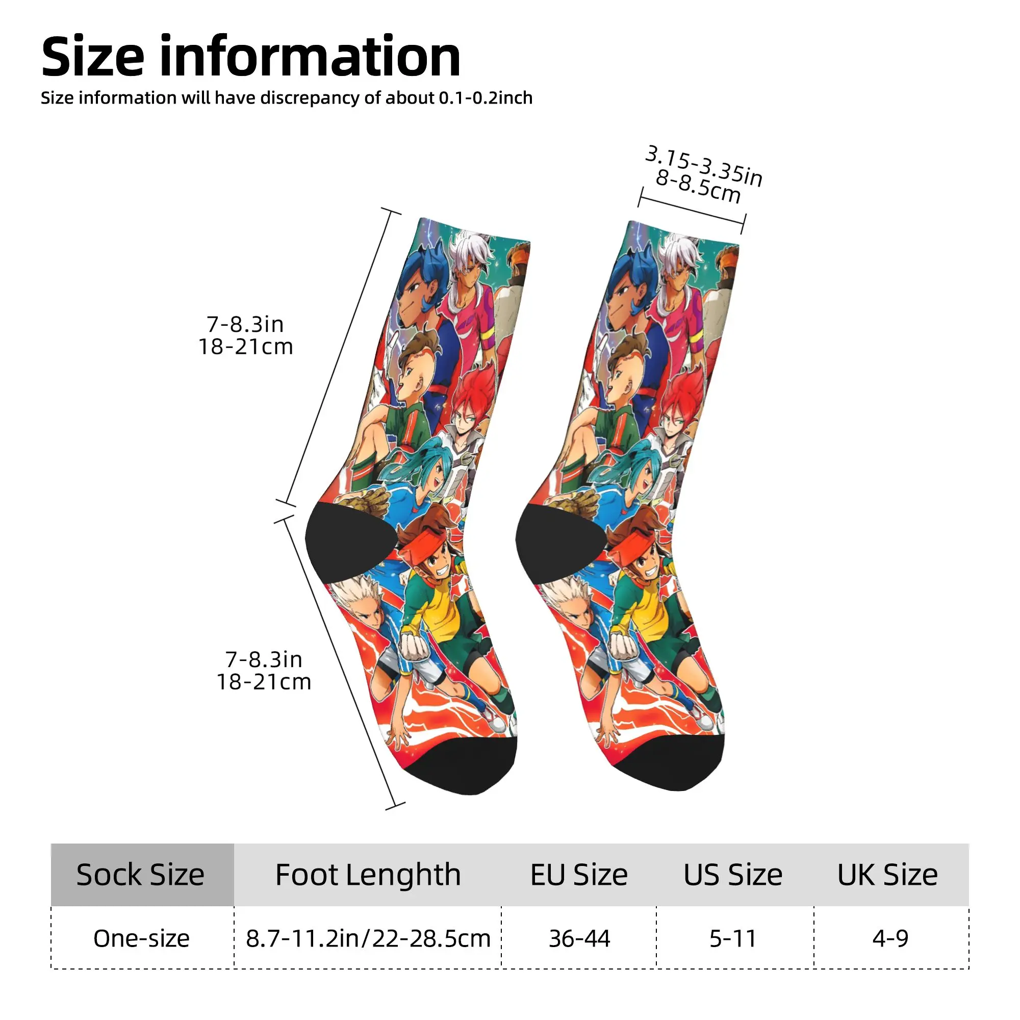 للجنسين الرجال الجوارب Inazuma أحد عشر Gouenji جوارب عدم الانزلاق جودة الجوارب الخريف القوطية مخصص تسلق الجوارب #5