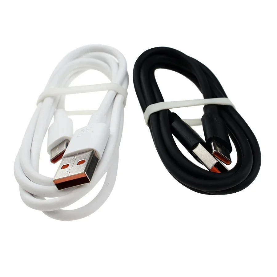 200 шт., 6A, 66 Вт, кабель типа C, 1 м, зарядное устройство для быстрой зарядки, кабель для передачи данных, USB-C, телефонные кабели для Huawei P50 Xiaomi Samsung S20 S21