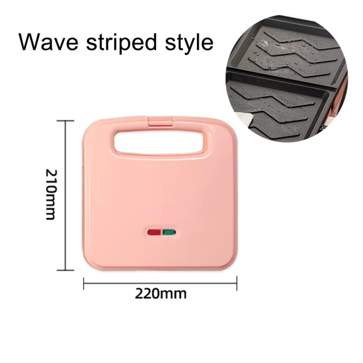 Sanduicheira café da manhã máquina de cozimento ovo omelete fogão grill pan dupla face pão pressão torradeira ligh forno de alimentos