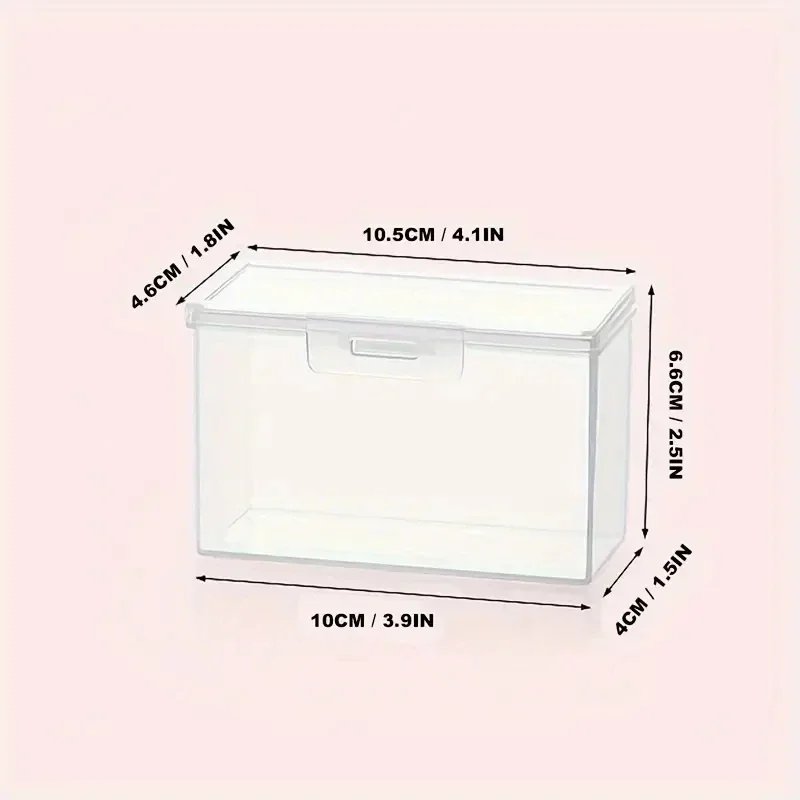 1pc Empty Playing Card Storage Box Plastic Playing Card Holder Game or Business Trading Card Organizers Snaps Closed