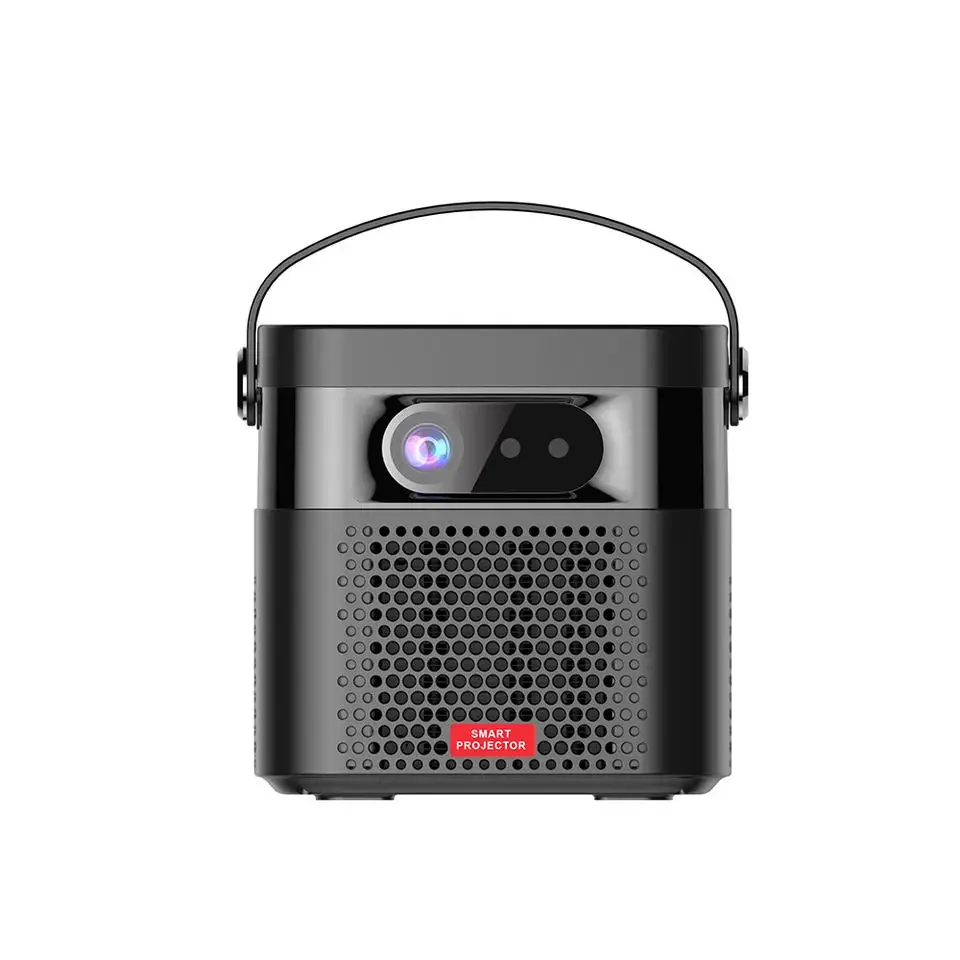 3D Full HD 350 ANSI portable DLP projector 1080P android 9 LED projector with 15600 mAh built in battery for Camping Studio