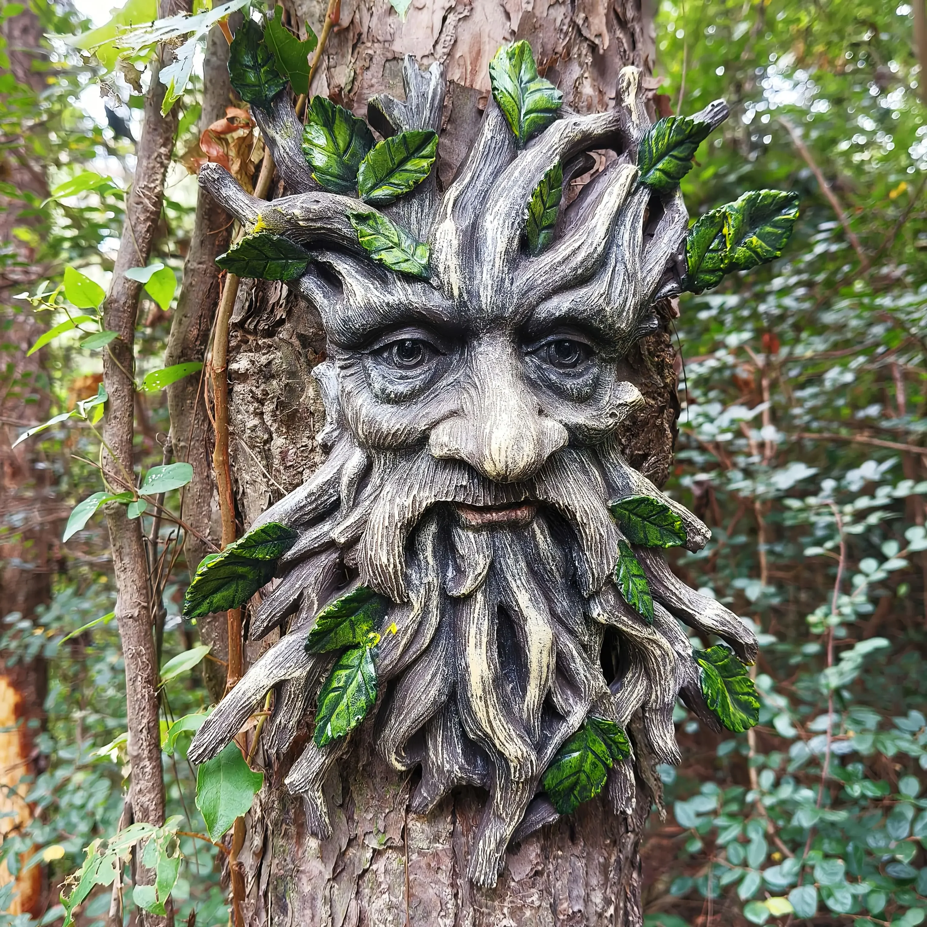 1 Piece Resin Tree Spirit, Tree Demon Tree Monster, Halloween, Christmas Courtyard Garden Pendant, Country Style ResinHandicraft