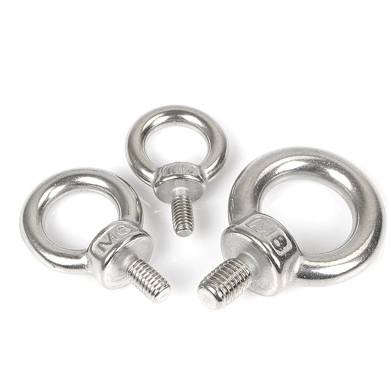 M3 M4 M5 M6 M8 M10 M12 304 Stainless Steel Lifting Eye Nuts/  Screw Ring Eyebolt Ring Hooking Nut Screws