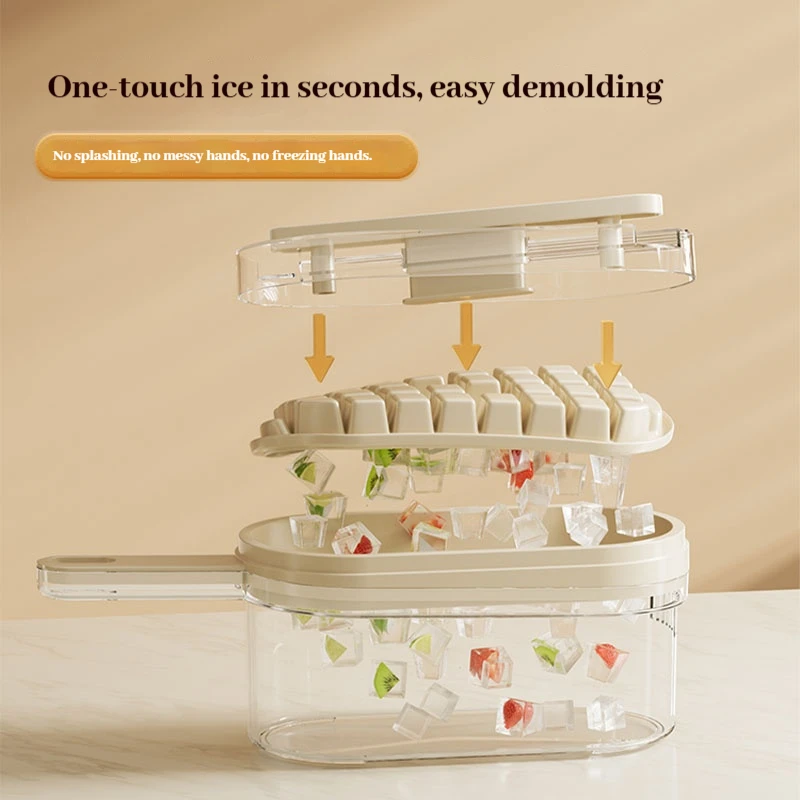 Ice Cube Tray Silicone Mold Square Ice Cube Tray Mold Ice Cube Maker Non-toxic Durable Bar Pub Wine Ice Blocks Maker.
