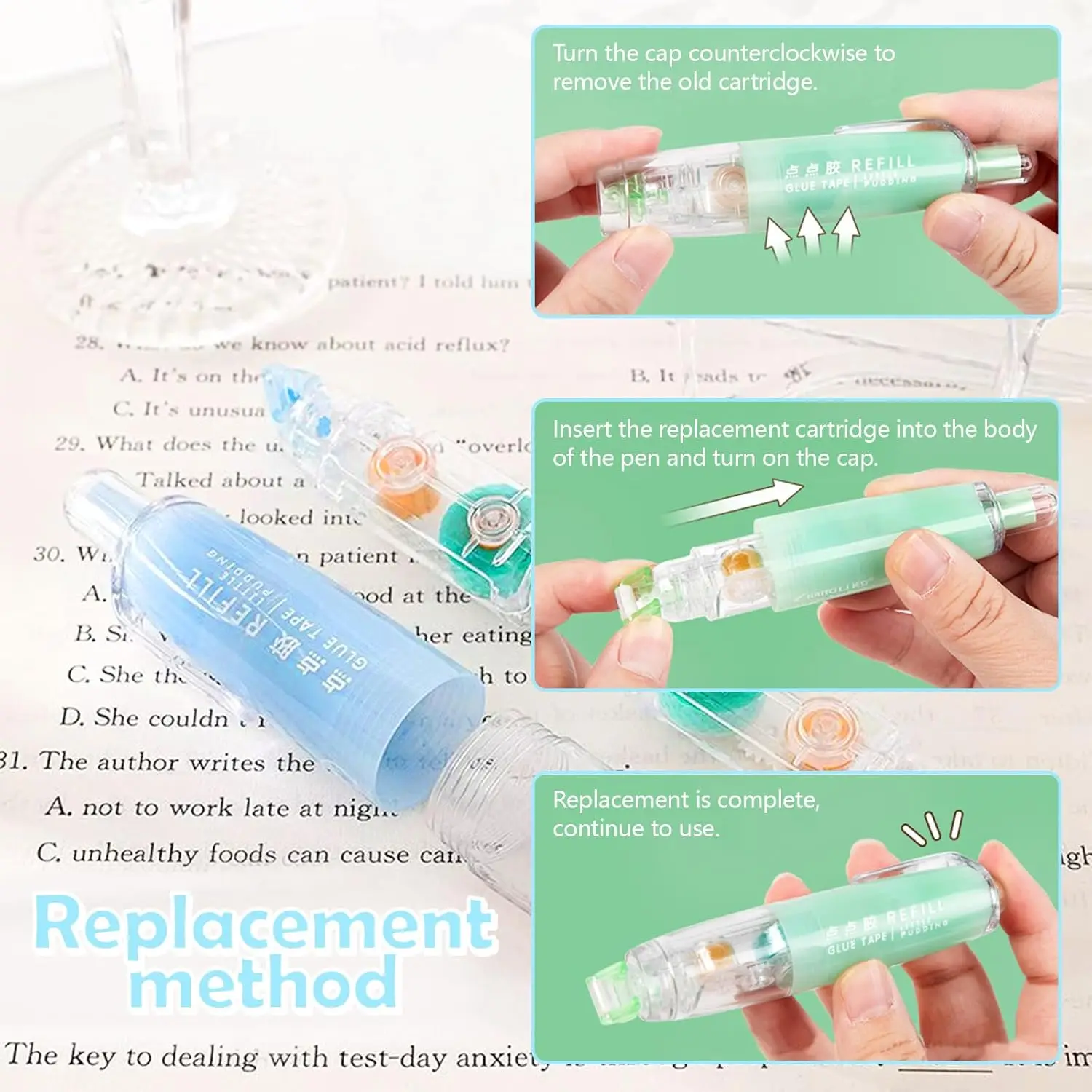 1pc Creative Retractable Point Dispensing Glue Tape - Double-Sided Adhesive Dots Tape for School Crafting, Glue for Crafts