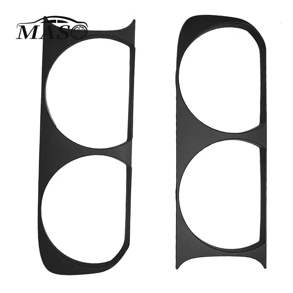 

2pcs ABS Black Car Front Headlight Lamp Bezel Frame Trims for Dodge Challenger 2008 2009 2010 2011 2012 2013 2014