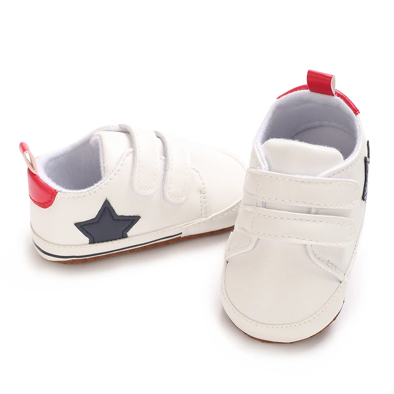 

Spring and Autumn Style 0-1 Year Old Baby Sneaker Cute Star Pattern Soft Bottom Baby Sneaker Sneaker