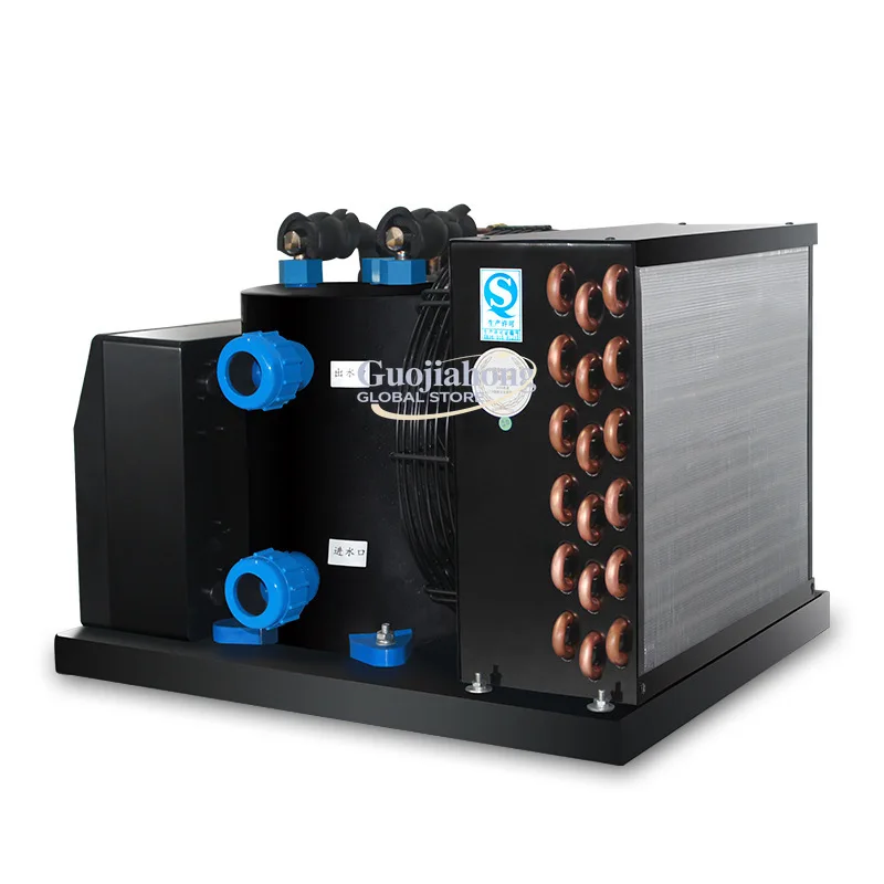 

Hot Selling Fish Tank Chiller Fish Pond Seafood Refrigeration Cooling Pure Titanium Evaporator Industrial Equipment Cooling