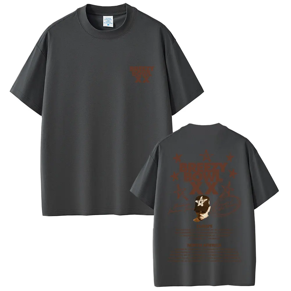 Rapper Chris Brown Breezy Bowl XX Tour 2025 Graphic T-shirt Men Women Hip Hop Pop Music T Shirts Summer Fashion Vintage T-shirts image 4