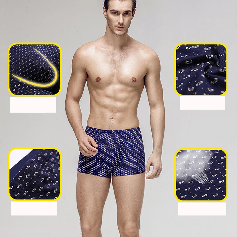 New mens underwear boxers men loose boxershort panties man boxeur homme underpants calzoncillos bamboo Plus Size 4XL 5XL 6XL 7XL